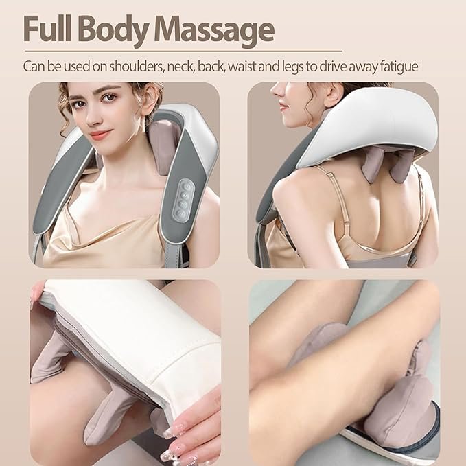 Neck and shoulder massager Electric Rechargeable Massage Pillow for Neck, Back, Shoulders, Legs, and Body Pain Relief. - Image 5